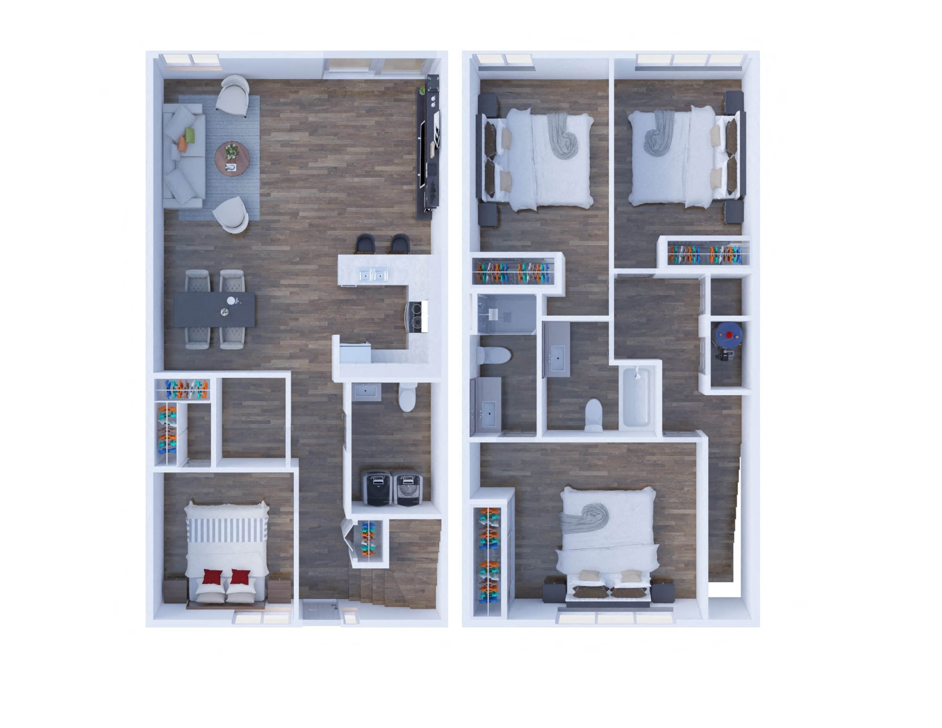 The Normandy The Normandy 3D floor plan